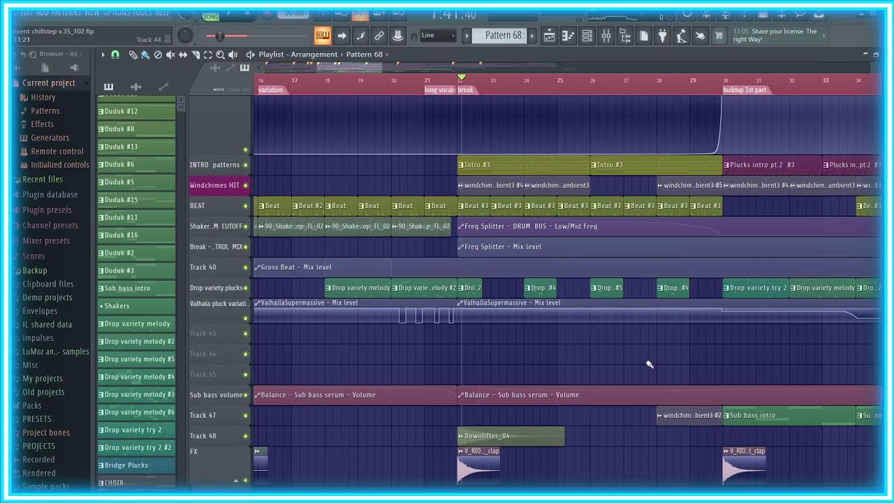 Ambient Chillstep pt.10 -  final touches after feedback, mixdown