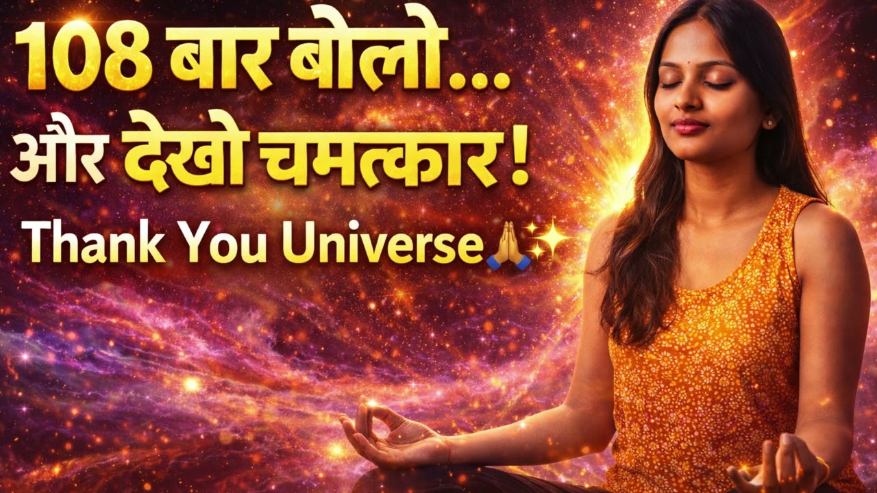 सुन लो और चमत्कार देखो ✨ | Powerful Positive Affirmations in Hindi|2किस्मत बदल जाएगी! 💰🔥