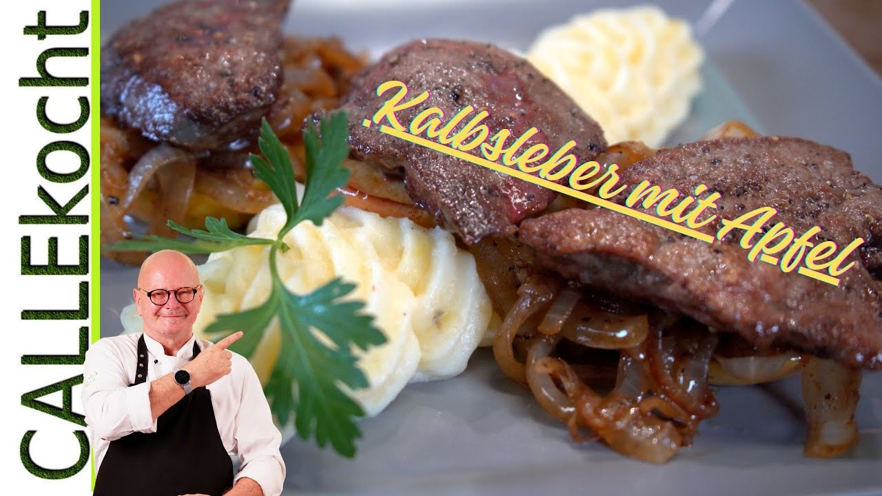 Zarte Kalbsleber mit Zwiebeln & Äpfeln – Einfaches Rezept mit Balsamico