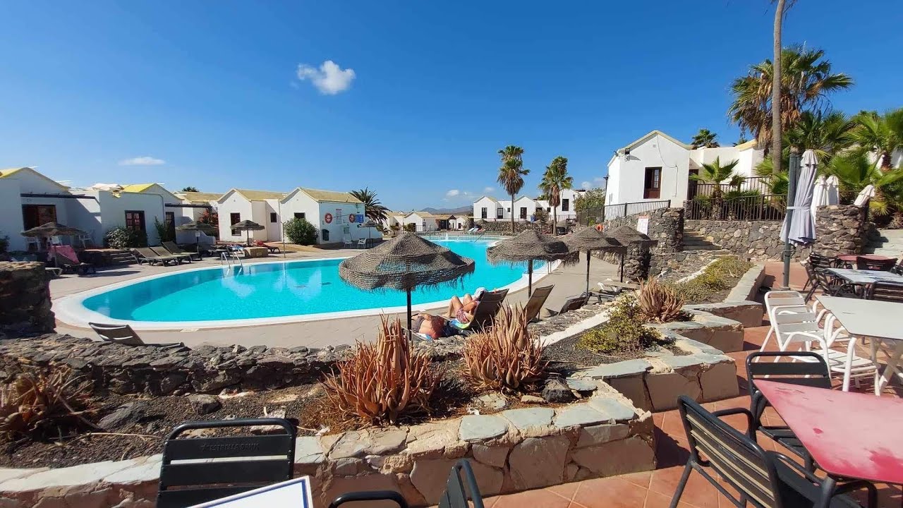 Fuerteventura, Castillo beach bungalows Room tour park resort