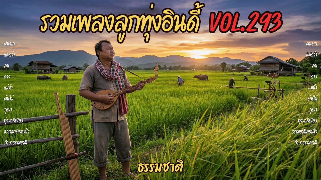 รวมเพลงลูกทุ่งอินดี้ Vol.293 🌾 ธรรมชาติ | 10 เพลงบ้านนอก ฝนแดดลมฟ้า (2026)