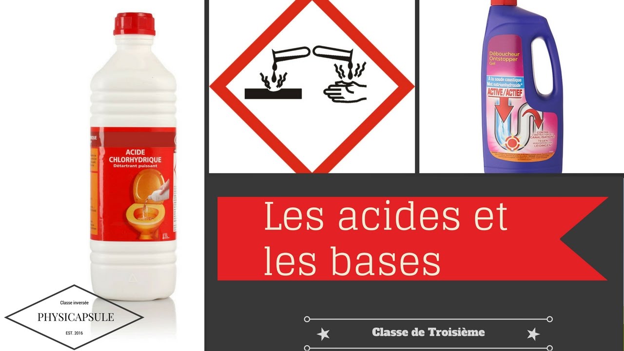 Les acides et les bases (physique-chimie - 3ème)
