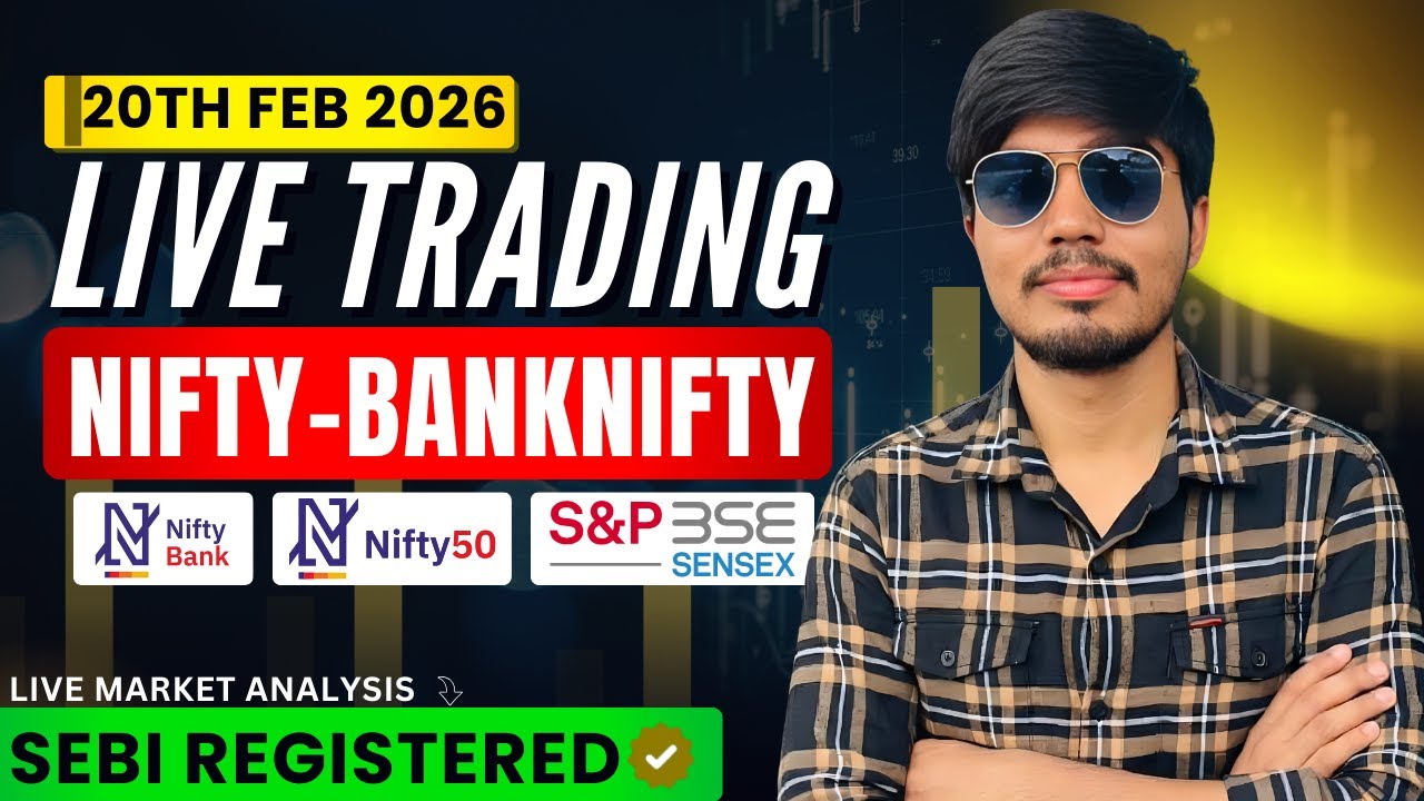 &diams;️Nifty & BN Live Analysis Today | 20th February 2026 | Intraday Market Outlook, Key Levels- Live