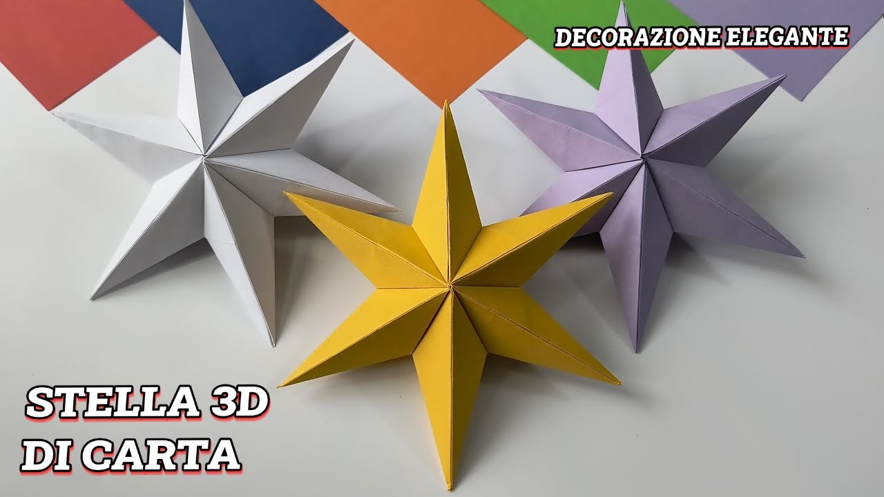 Stella di Natale di carta, Gioco di Carta, Piegare la carta per divertimento