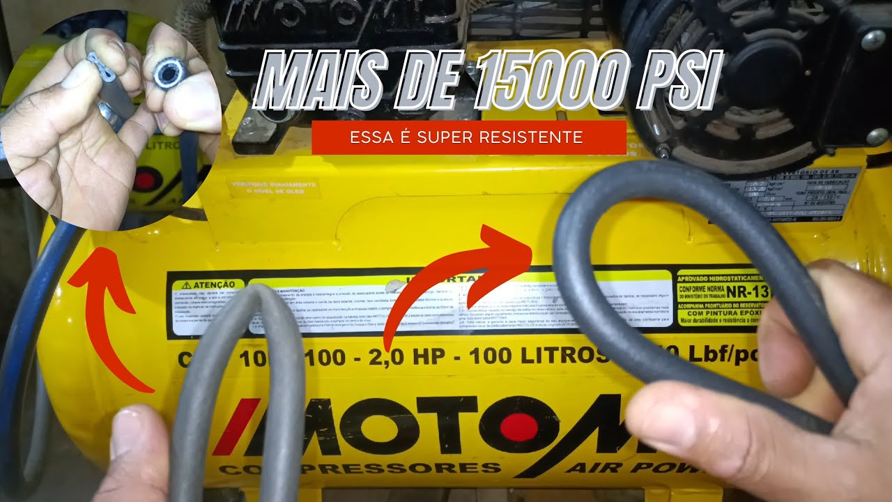 Encontrei a Melhor Mangueira Pra Compressor Essa é Muito Resistente !!!