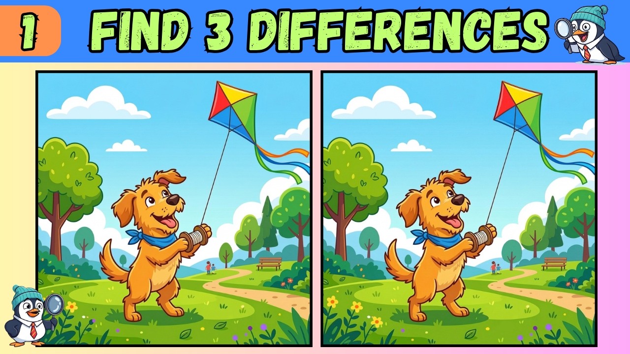 🧩 Spot the Difference Puzzle #1 | Can You Find All the Differences?