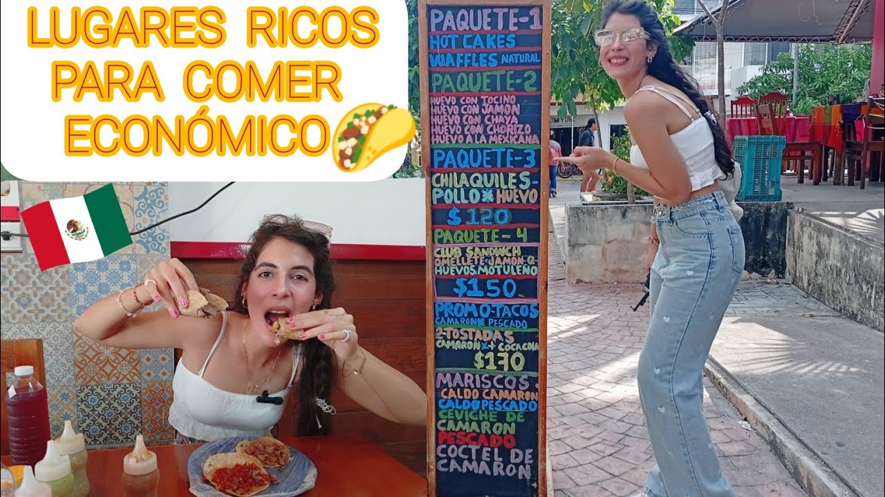 LUGARES PARA COMER ECONÓMICO EN PLAYA DEL CARMEN, MERCADO MUNICIPAL (BUENO, RICO Y BARATO) 😋 🌮