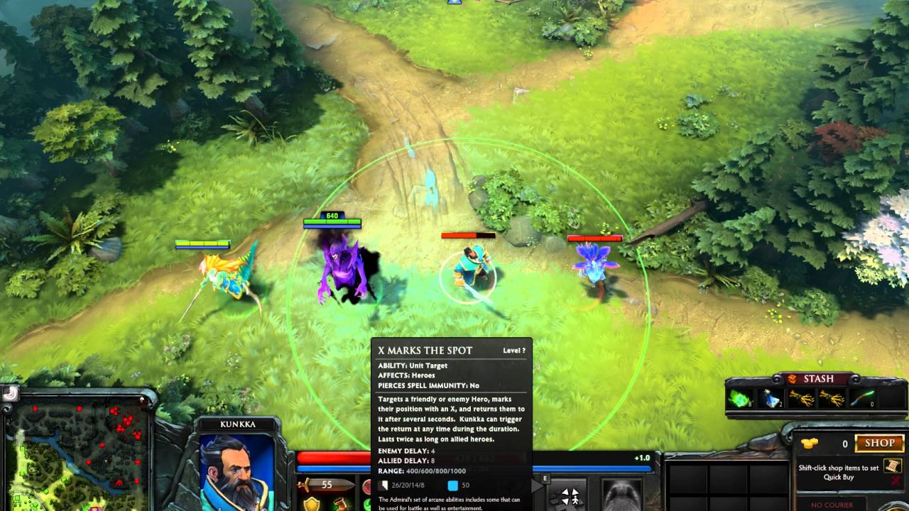 Dota 2 - X Marks the Spot, Invulnerability and Banishes Demonstration