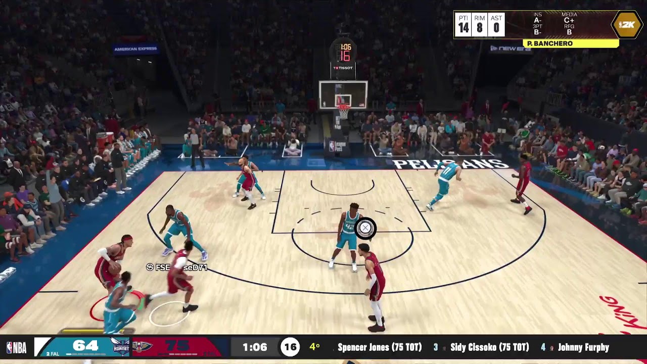 Hornets @ Pelicans 11 marzoMamba 2K Italia Season - Home