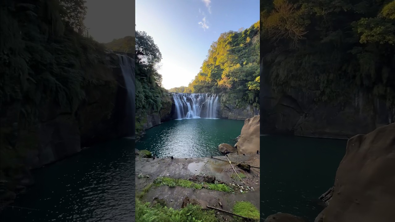 One of the most beautiful spots in Taipei ⛰️ #shifenwaterfall #shifen #taipei #taiwan  #waterfall