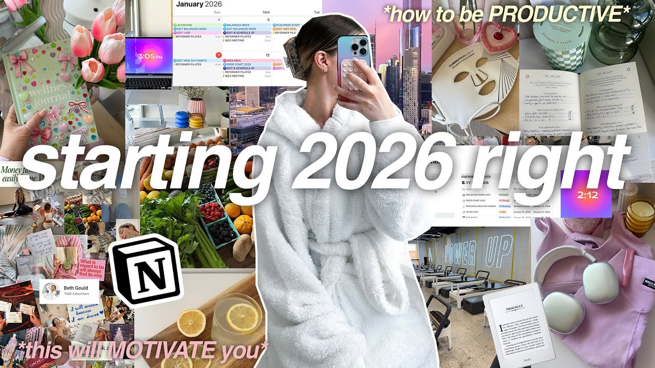Продуктивное начало 2026 года 🧼🎀💌 (начинаем новый год с намерением) ✨