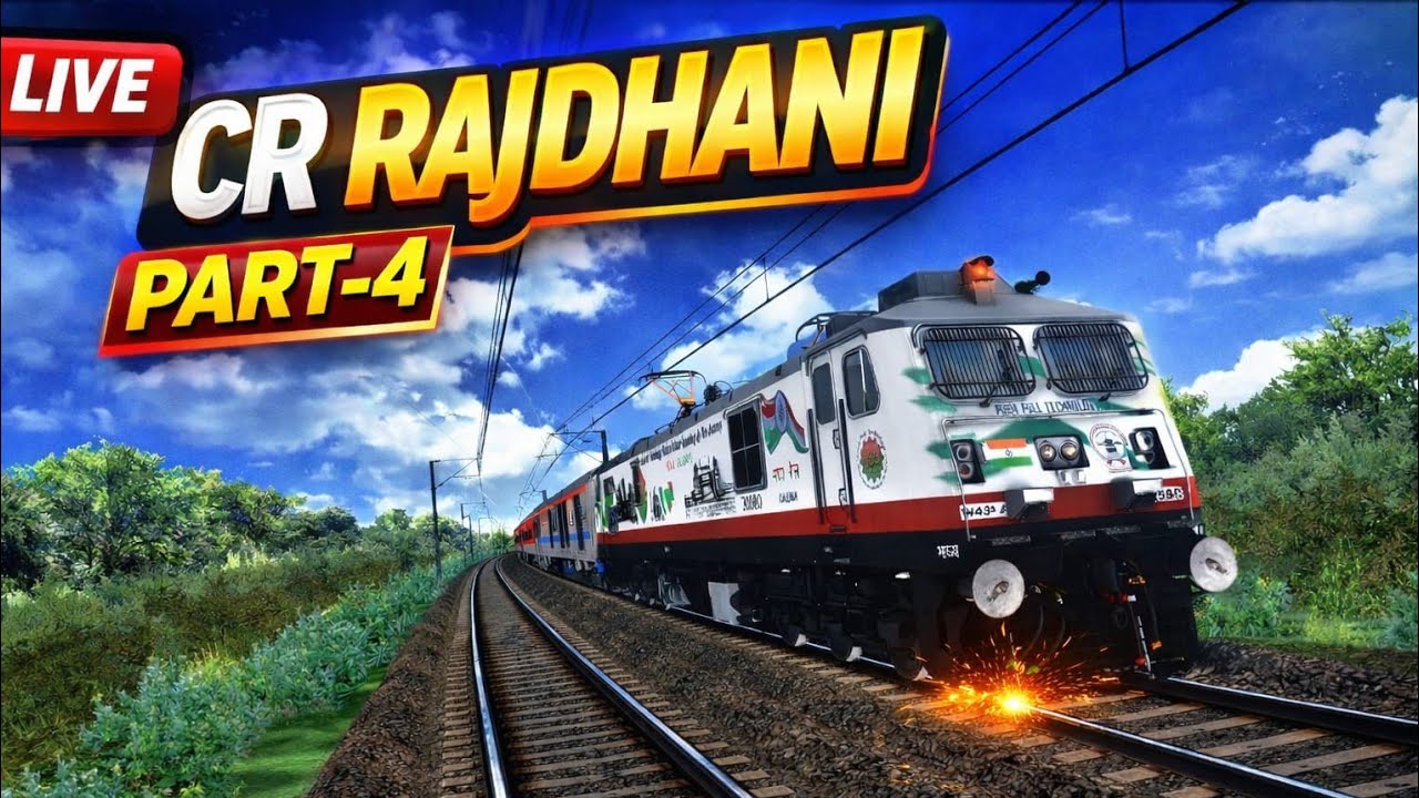 PART 04 |  22221 MUMBAI CSMT HAZRAT NIZAMUDDIN RAJDHANI EXPRESS | MSTS LIVE | REAL BASSED
