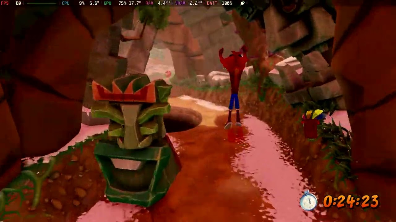 Crash 2 - Diggin' It 1:07.73 - Beating TooneySA & WumpaLewis