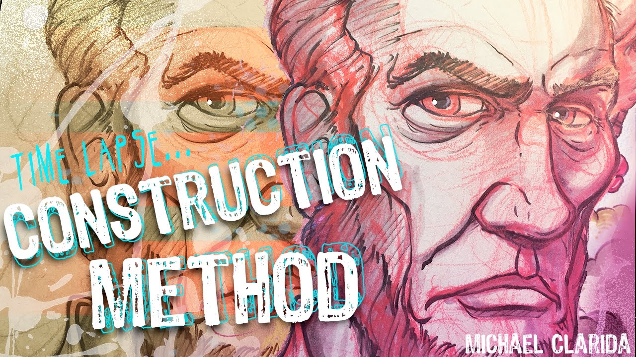 Drawing using the construction method.