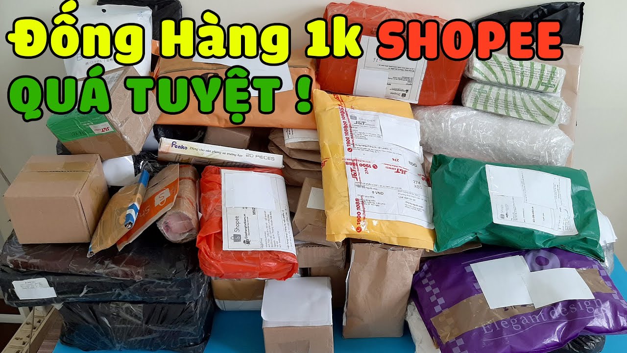 Mở Hộp Đống Hàng Giá 1K Mua Trên Shopee - Toàn Những Thứ Mình Thích
