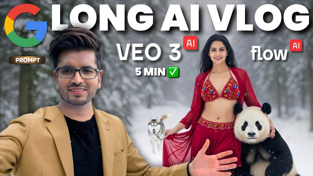 Google Veo 3 Se Long AI Video Kaise Banaye | Viral Ai Vlogs Step by Step Tutorial