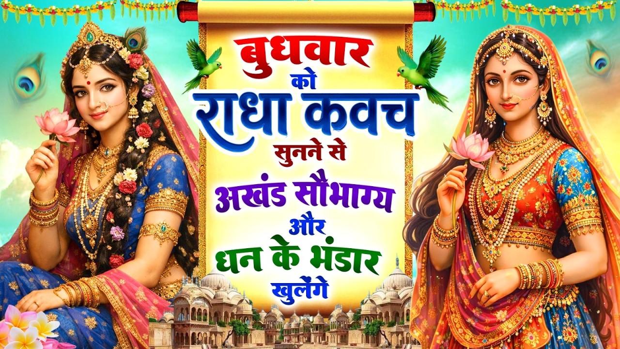 बुधवार को #राधा कवच सुनने से अखंड सौभाग्य और धन के भंडार खुलेंगे | Radha Kavach 2026 | Radha Stotra