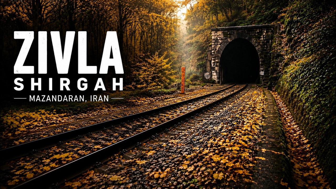 Rainy autumn forest walk in Zivla village | Shirgah, Mazandaran