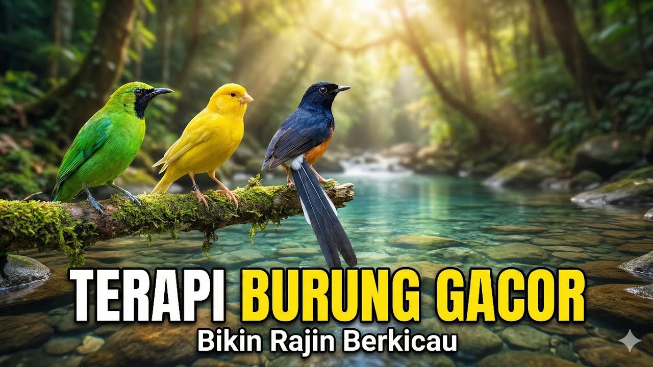 Suara Air Relaksasi | Burung Rajin Bunyi, Pikiran Ikut Tenang