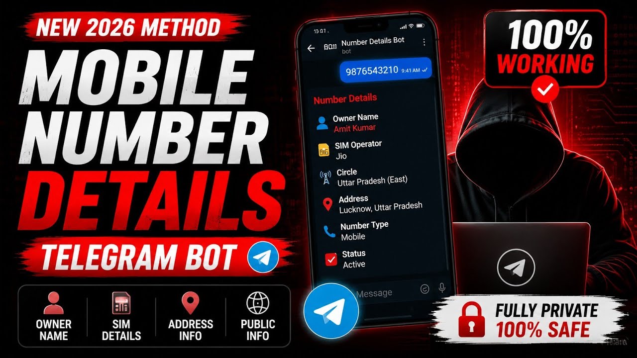 Mobile Number Details Telegram Bot 🔥 | Owner Name, SIM Info & More | Best OINST Tool 2026 