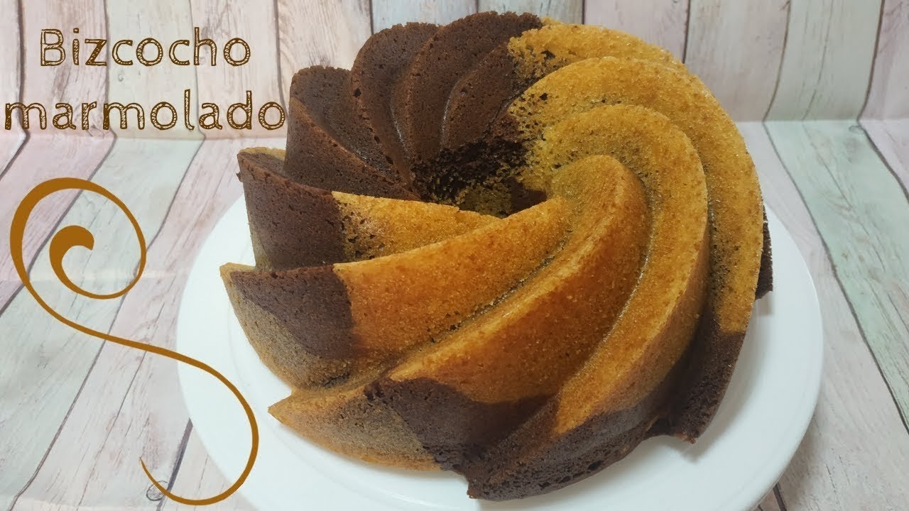 BIZCOCHO MARMOLADO | Bizcocho cebra |CHOCOLATE Y VAINILLA, FÁCIL Y JUGOSO CON MAMBO¡¡¡