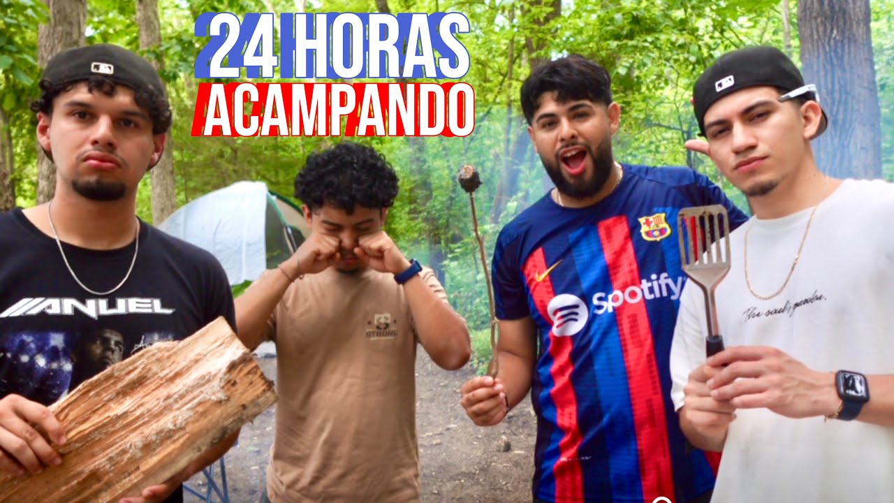 ACAMPANDO POR 24 HORAS!!! *Nos sale todo mal*