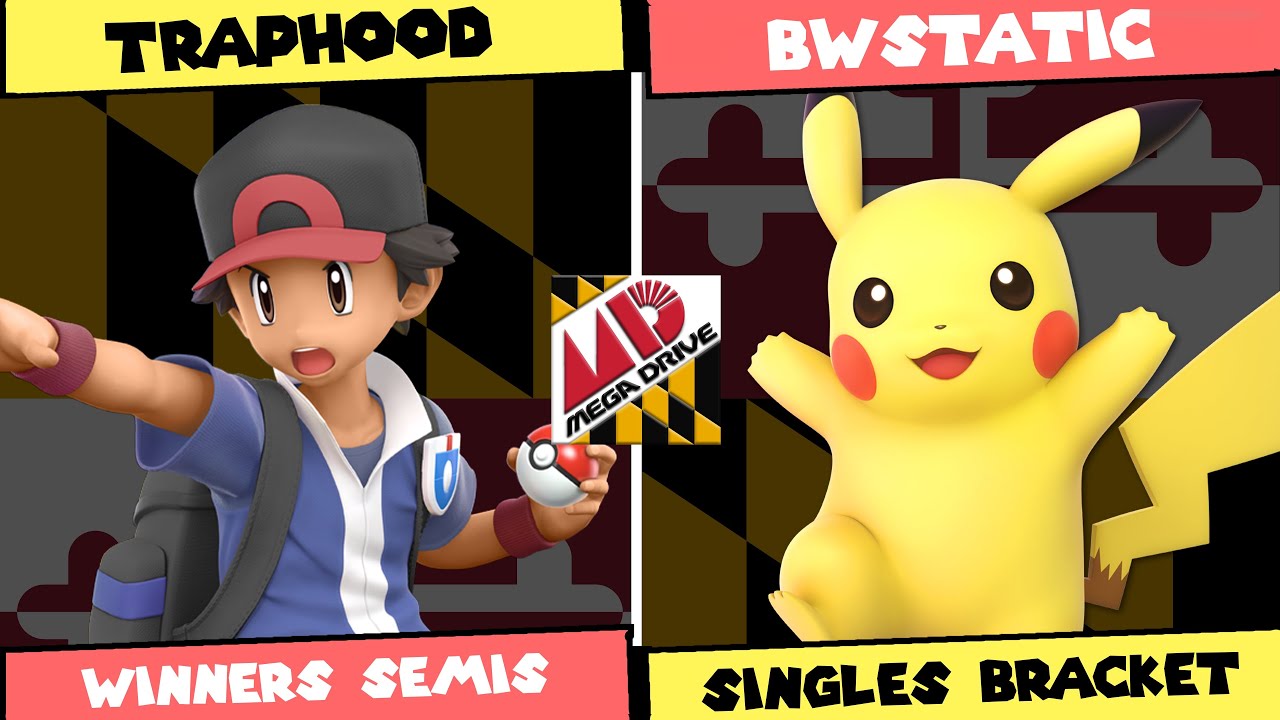 Mega Drive #58: TrapHood (Pok&eacute;mon Trainer) Vs BWStatic (Pikachu) Winners Semis SSBU