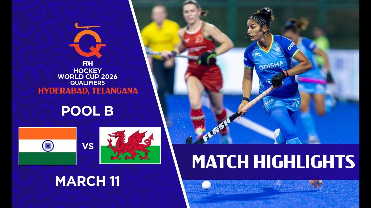 India vs Wales Highlights | FIH Hockey World Cup 2026 Qualifiers, Telangana, Hyderabad