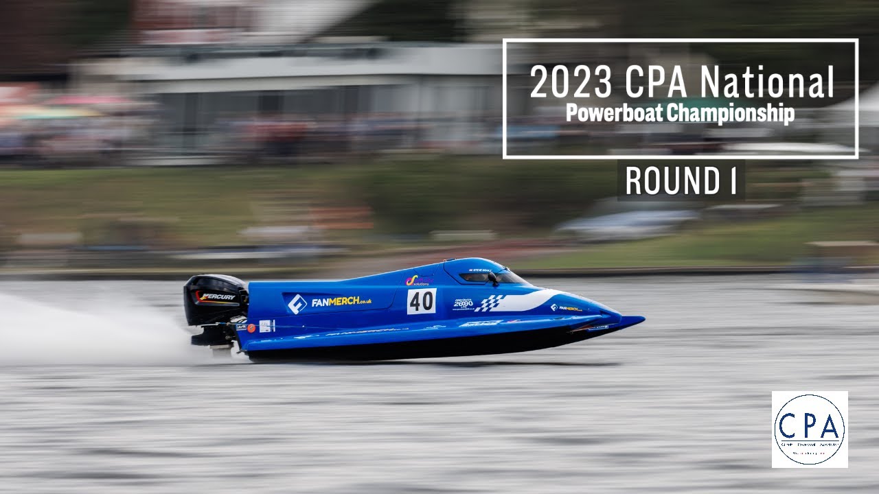 2023 CPA National Powerboat Championship Round 1 (Carr Mill Dam, St Helens, 4K and slow motion)