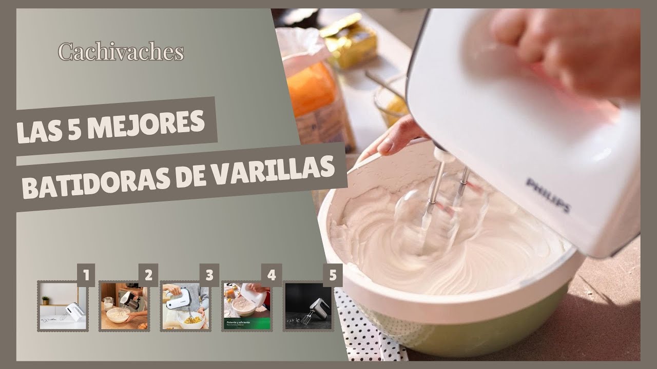 Las 5 mejores batidoras de varillas 🧁 ¿Cuál es la mejor batidora para repostería?