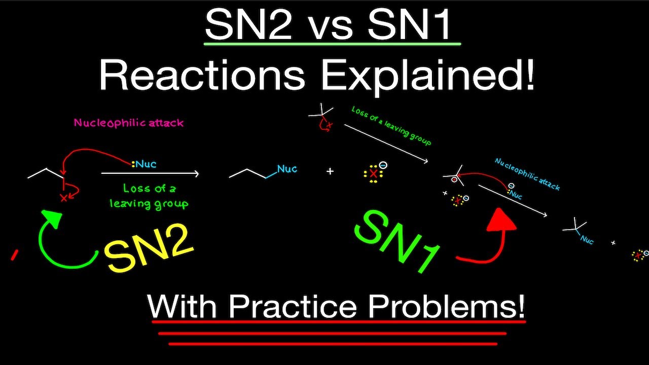 Organic Chemistry: Sn2 vs. Sn1 Reactions MADE EASY! (Practice Problems!) [Substitution Reactions]