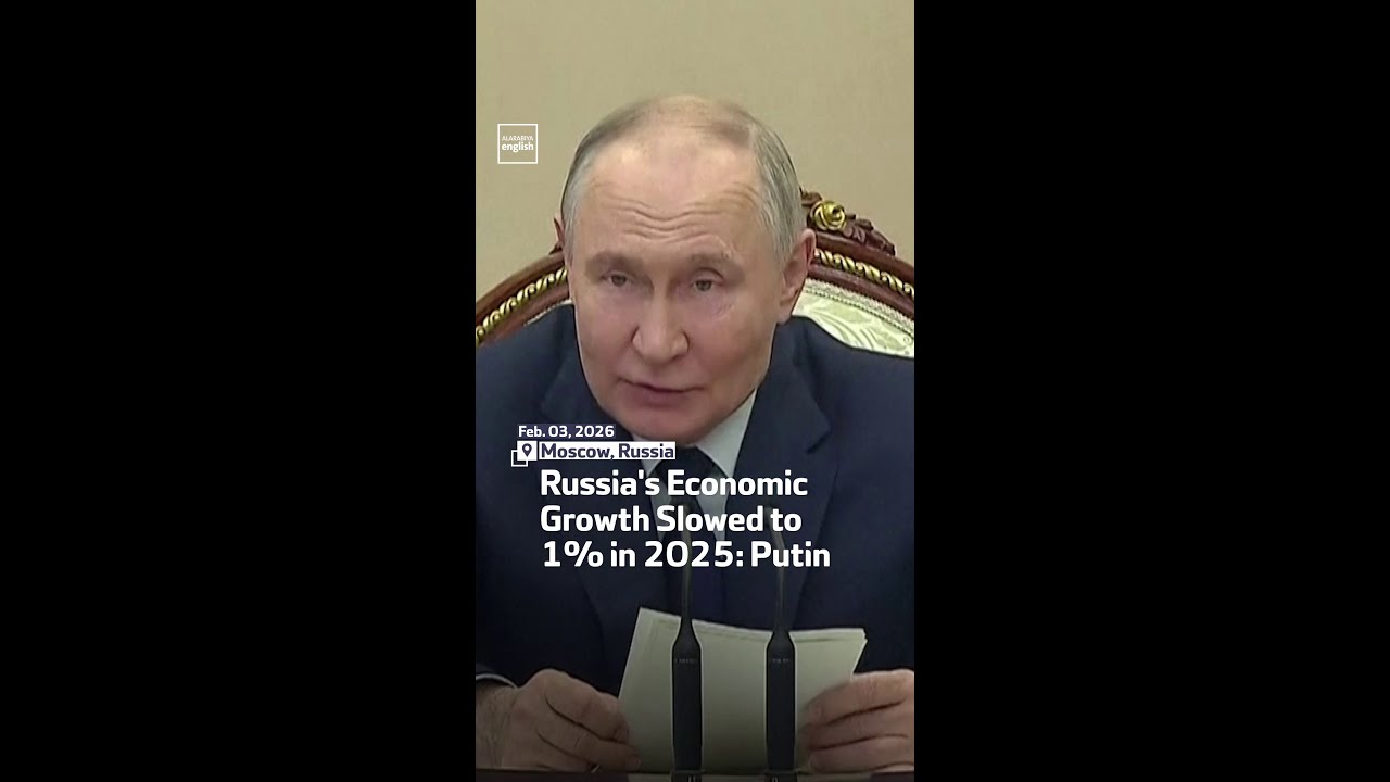 Russia's Economic Growth Slowed to 1% in 2025: Putin