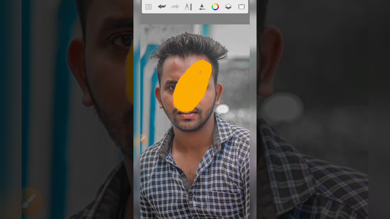 Autodesk Sketchbook Face Smooth Editing Tutorial #shorts #short #edit #youtubeshorts #tending