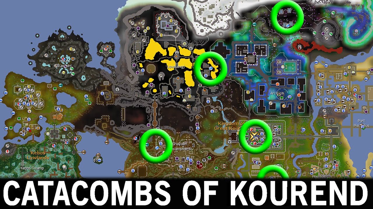 How to Get To Catacombs Of Kourend OSRS + Unlocking Holes/Entrances/Vines