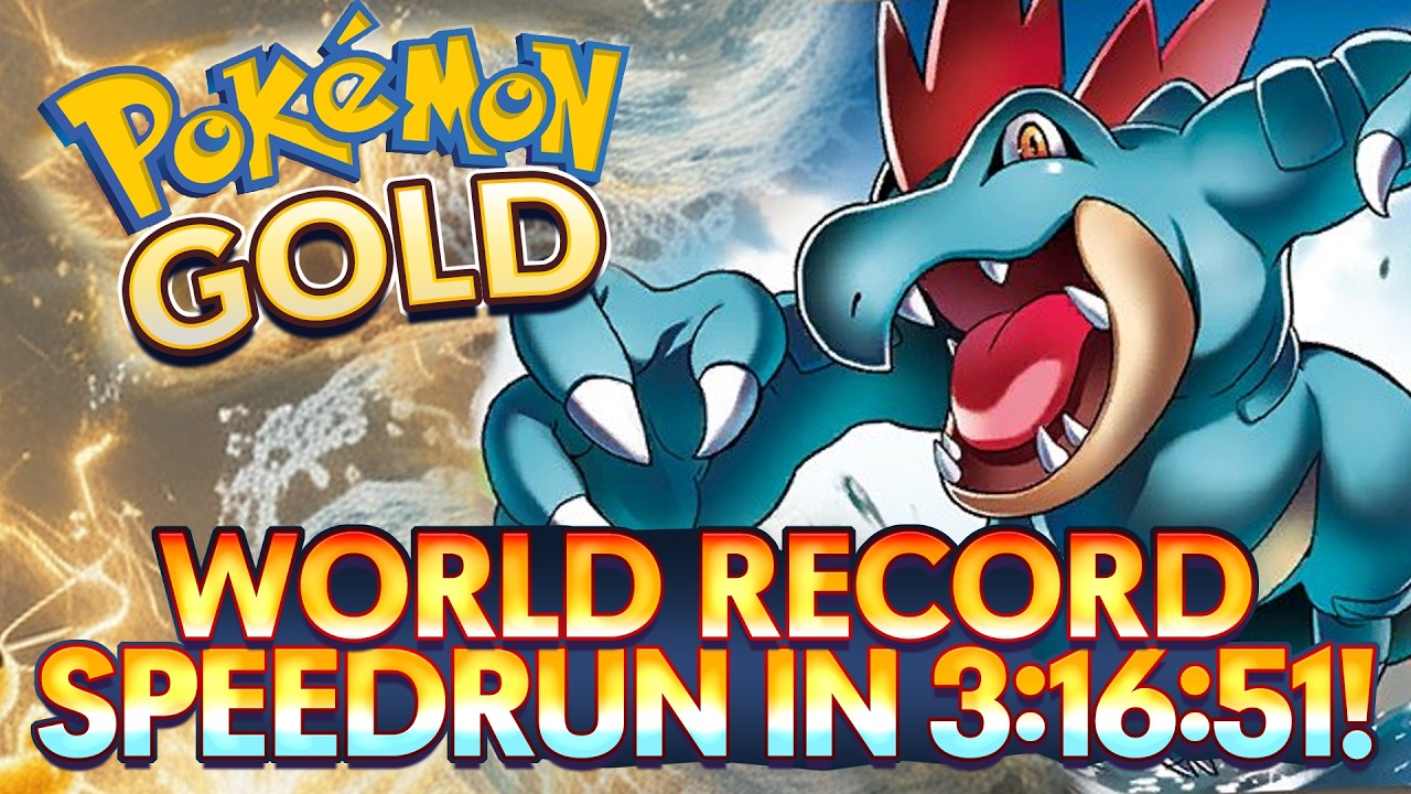 POKEMON GOLD NEW WORLD RECORD SPEEDRUN IN 3:16:51!