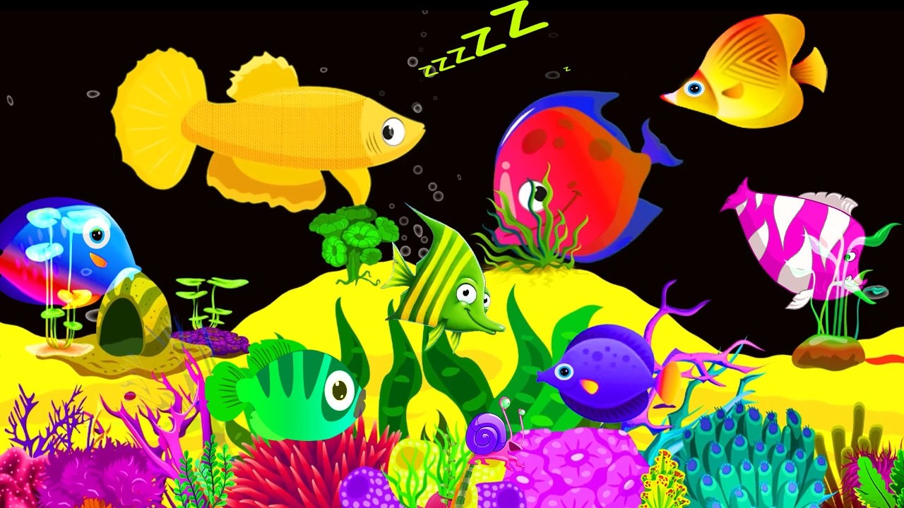Mozart & Brahms Lullabies🐡Sleep Instantly in 3 Minutes 🐠 Undersea Animation 💤Fish Undersea #132