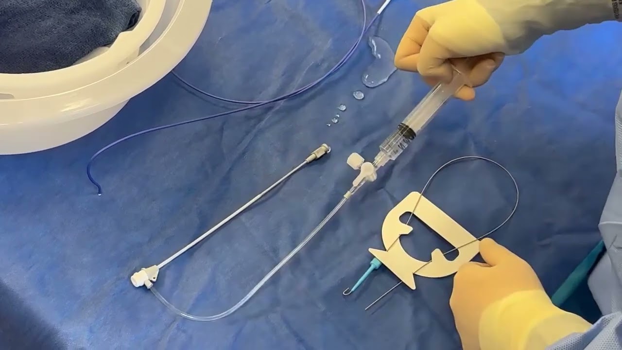 Flushing/prepping Arterial/Venous Sheath & Coronary Catheter (Cath Lab) - In a Classroom Setting