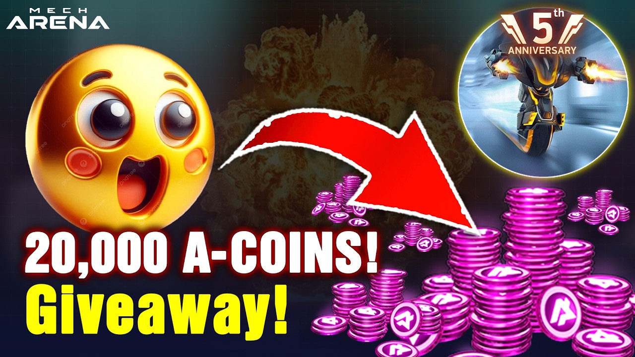 20,000 A-Coins Giveaway! 20 Winners! | Mech Arena 5th Anniversary
