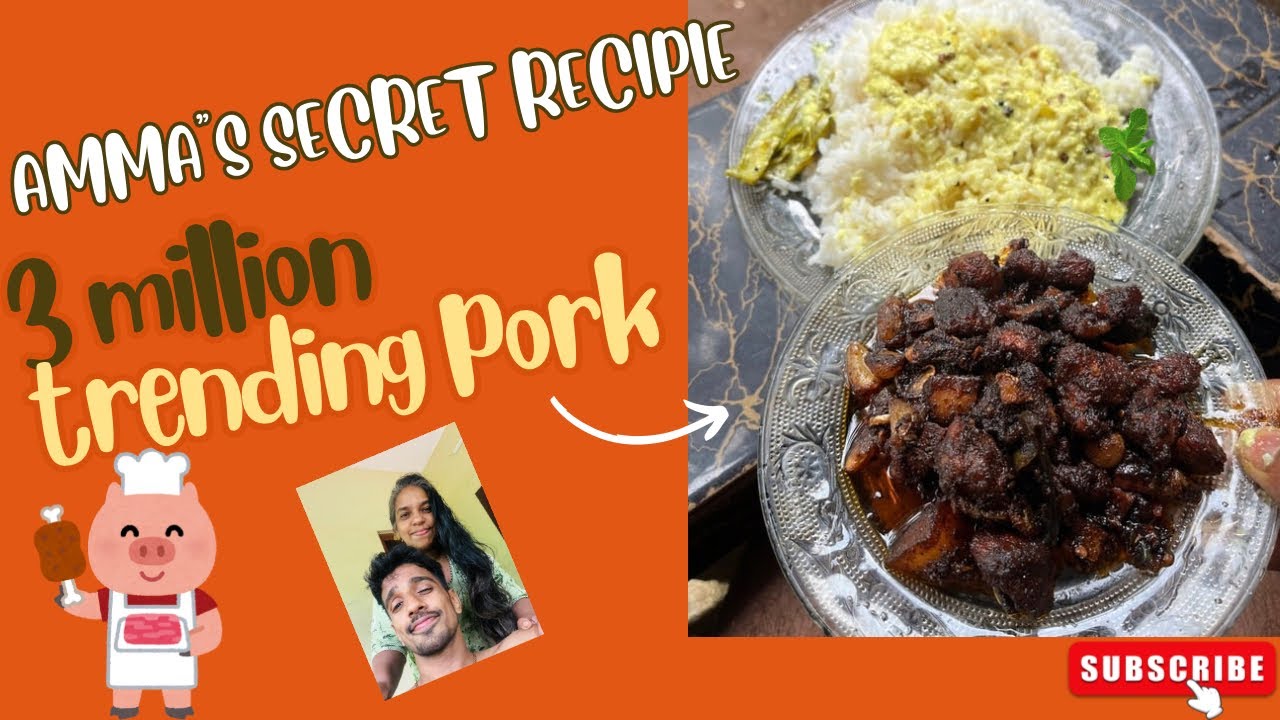 🎀Amma&rsquo;s secret Pork Recipie🐖 3 million views trending 📈secret recipie 🙊 #pork #porkrecipe #trending
