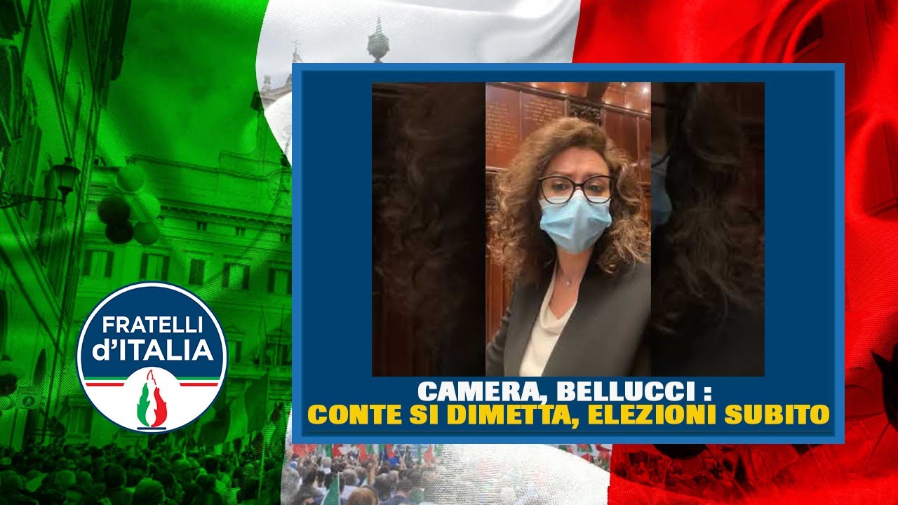 Maria Teresa Bellucci in diretta dalla Camera: Conte si dimetta, elezioni subito!