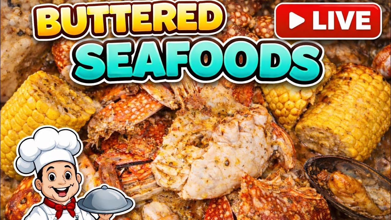 Live: Buttered Garlic Seafoods