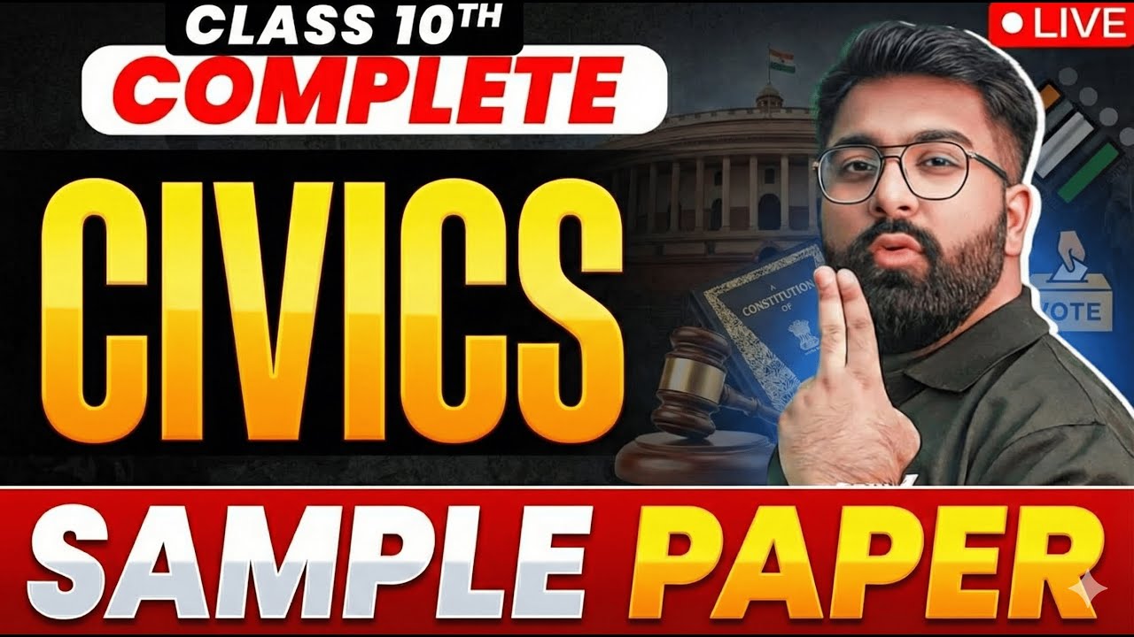 Complete Civics Class 10 CBSE🔥 | Full Syllabus in 1 Shot | Board 2026 Sample Paper | Gautam Sir