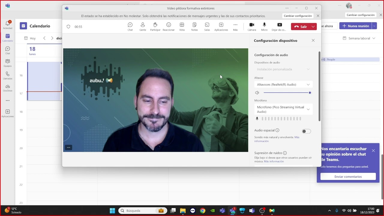 👨‍🏫 Ludusejo: Grabar videos de las formaciones con realidad virtual