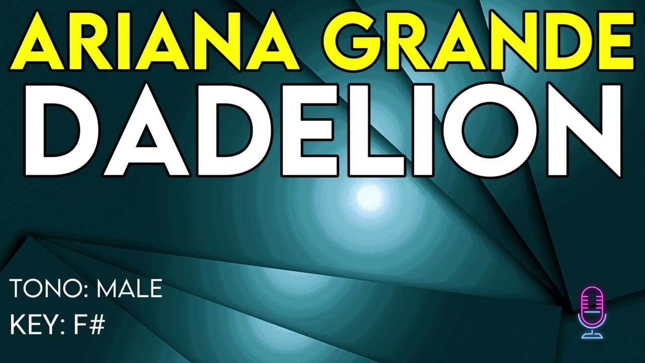 Ariana Grande - Dadelion - Karaoke Instrumental - Male