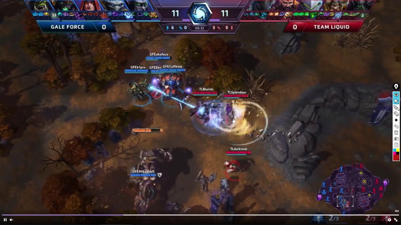 11. Gale Force vs Team Liquid - Game 1 - Forcing Boss