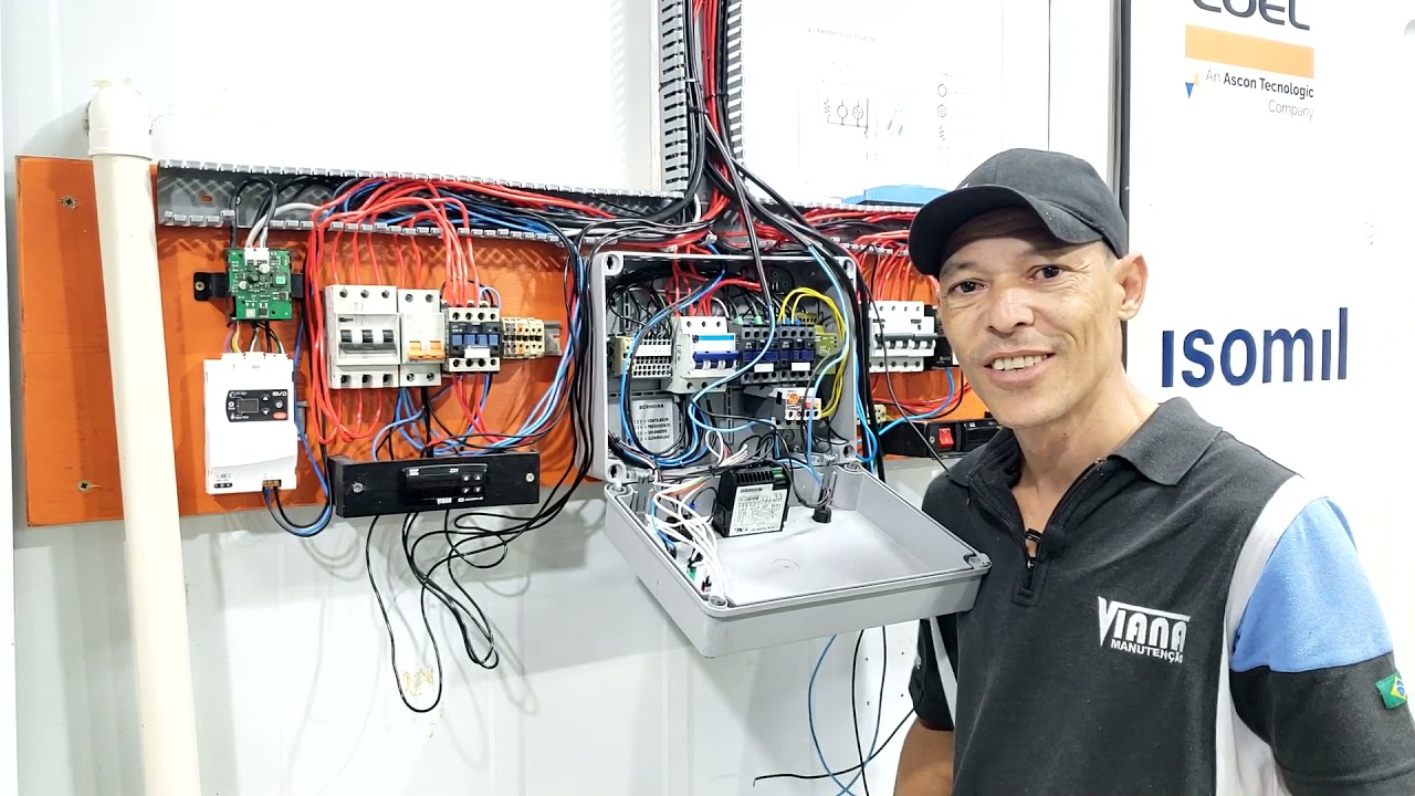 Aula da lógica e esquema de comando elétrico para câmara fria - Curso refrigeração comercial