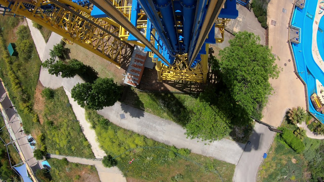 🎢 Stunt Fall - Parque Warner On-Ride (2024)