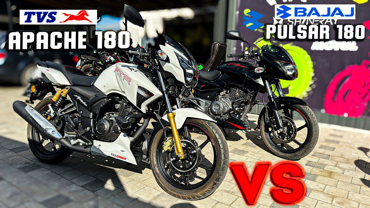 ГОНКА ІНДІЙЦІВ - Bajaj Pulsar 180 проти TVS Apache 180 і ТЕСТ та ОГЛЯД цих мотоциклів