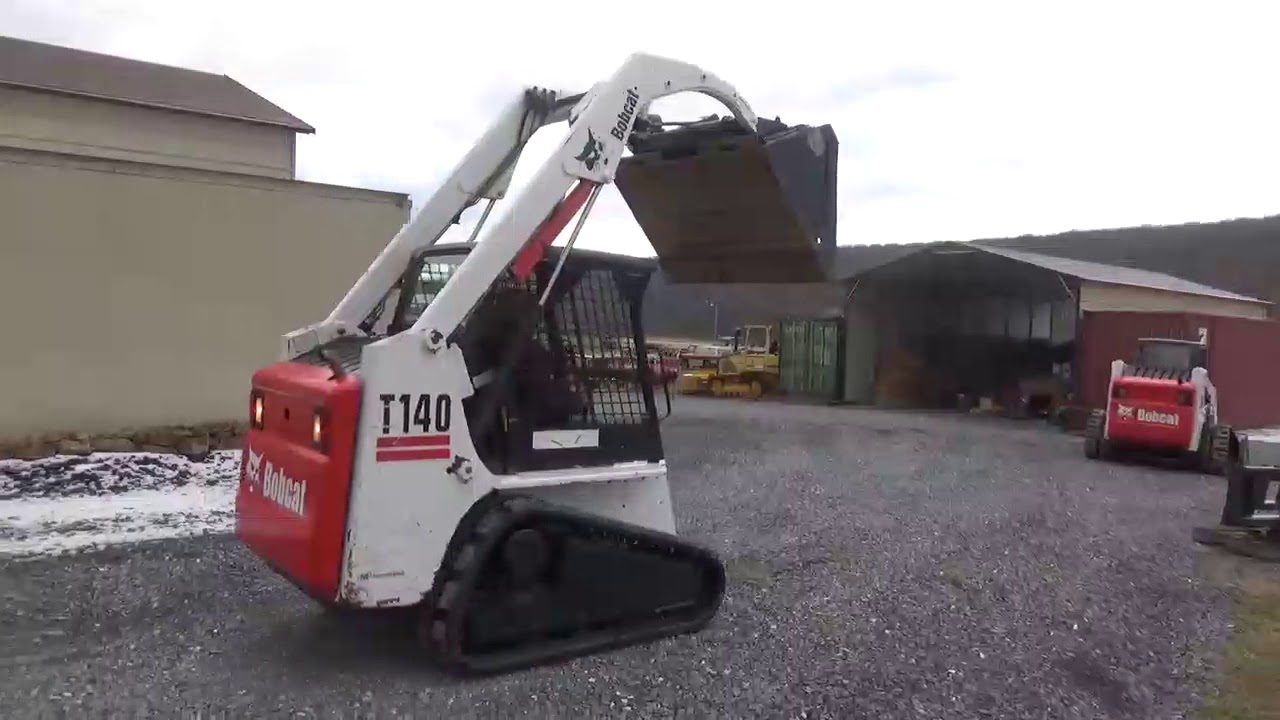 2005 Bobcat T140 Rubber Track Skid Steer Loader Kubota Diesel Aux Hyds Backhoe !