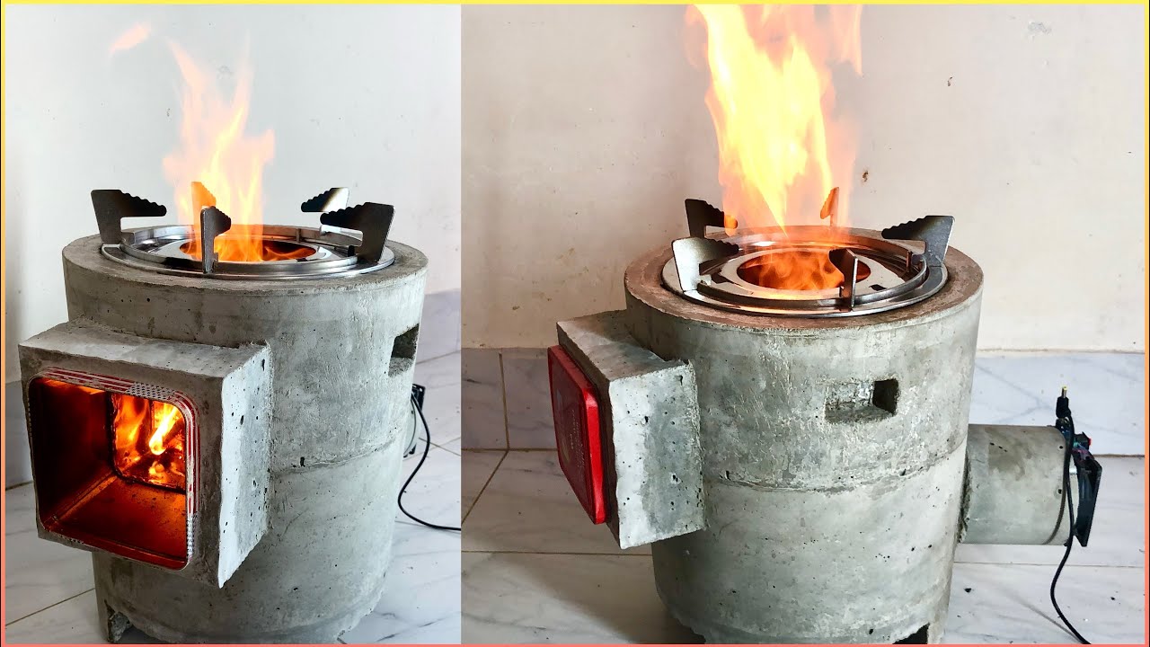 How to make a Smoke Free Highly Efficient Wood Stove / আধুনিক লাকড়ির চুলা তৈরি পদ্ধতি!!